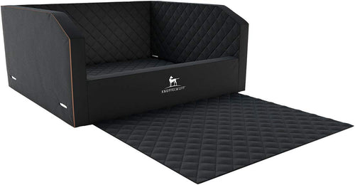 Knuffelwuff Cargo Hundetransportbox Kofferraum Schwarz 100x75x39cm. Faltbox zum sicheren Hundetransport im Kofferraum.