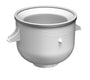 KitchenAid KICA Eisbereiter - Weiss/Silber/Schwarz. Zylindrisches Gerät in Weiß, Silber oder Schwarz. Bereitet Speiseeis durch Gefrieren der Zutaten in einem rotierenden Behälter.
