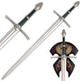 UNITED CUTLERY Herr der Ringe Aragorn Schwert: 120cm langes Dekoschwert mit silberner Klinge und verziertem Griff. Ideal zur Präsentation.