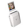 Fujifilm instax SHARE SP-3 Fotodrucker - Weiss. Quadratischer, weisser Fotodrucker. Druckt Fotos von Smartphones via WLAN direkt auf Instax Square Film.