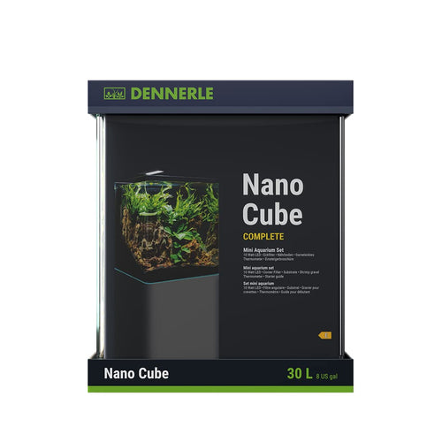Dennerle Nano Cube Complete 30 Liter Aquarium Komplettset: Klares Würfel-Aquarium für Süßwasser-Biotop Zierfische.
