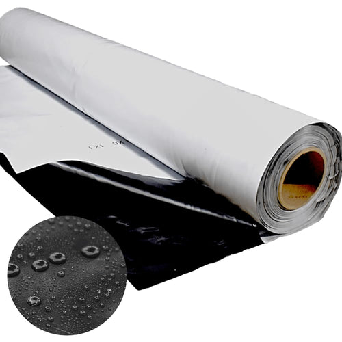 Folienkönig Silofolie Abdeckplane - 6x10m Schwarz/Weiss