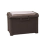 TOOMAX Kissen Compact Box Santorini Plus – braun 73x50.5x49.5 cm. Braune Kissenbox zur Outdoor-Aufbewahrung.