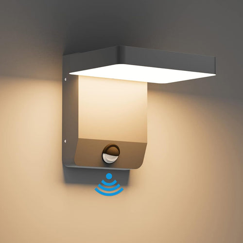 K-Bright LED Aussenwandleuchte Rechteck – Dunkelgrau IP65