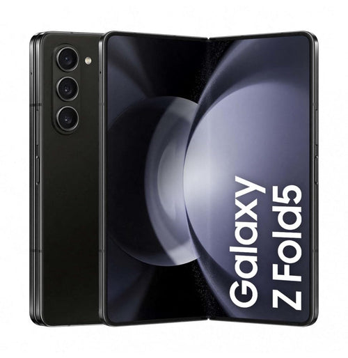 Samsung Galaxy Z Fold5 5G Smartphone - 512GB Phantom Black. Faltbares Gerät in Schwarz für mobile Kommunikation und Multimedia.