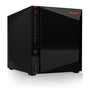 Asustor AS5304T Netzwerkspeicher – Schwarz Sans Disque: Quaderförmiges NAS mit vier Einschüben zur zentralen Datenspeicherung.