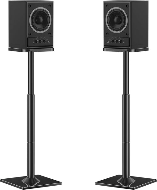 ELIVED Universal Lautsprecherständer - höhenverstellbar schwarz 1 Paar