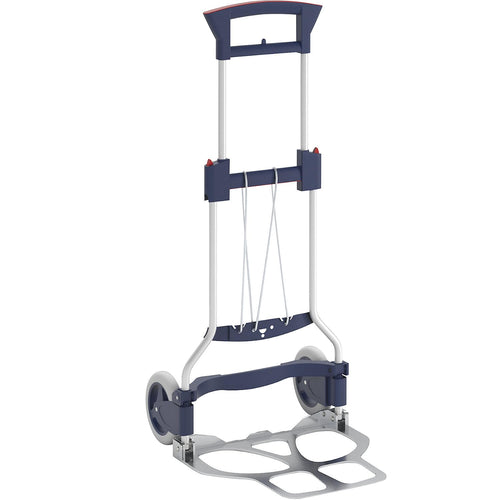 RuXXac Faltbare Sackkarre – 125 kg Tragkraft, Gross. Grosse, faltbare Sackkarre aus Metall. Zum Transport von schweren Lasten und Kartons geeignet.