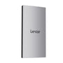 Lexar ES3 Portable SSD – 1TB, USB 3.2 Gen2, 1050 MB/s, schwarz, rechteckig zur Datenspeicherung.
