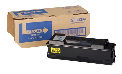 Kyocera TK-340 Original Toner Schwarz - 1T02J00EUC. Schwarze Tonerkartusche für Laserdrucker.