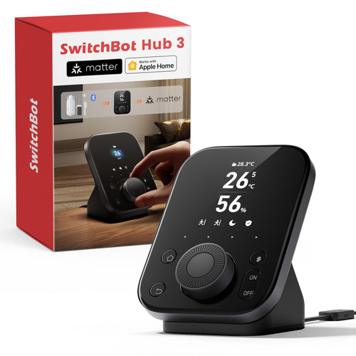 SwitchBot Hub 3 Smart Home Hub mit Matter, IR & Thermo/Hygro