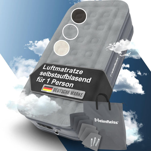 Heimfleiss Premium Luftmatratze selbstaufblasend 1 Pers. - 100x200 cm