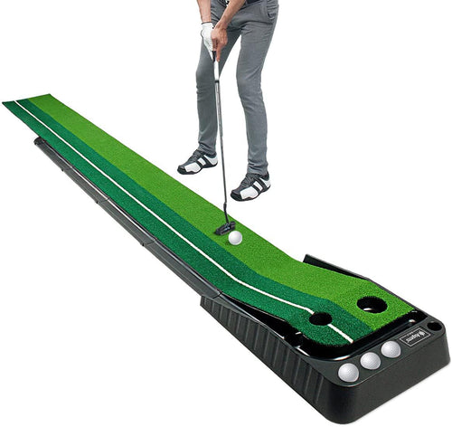 Asgens Golf Putting Trainer Matte – Automatischer Ballrücklauf