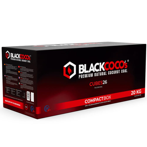 BLACKCOCO's Kokoskohle CUBES26 20 kg - Shisha & Grill