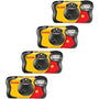 Kodak Fun Saver Einwegkamera mit Blitz – 27 Belichtungen, 4er-Pack