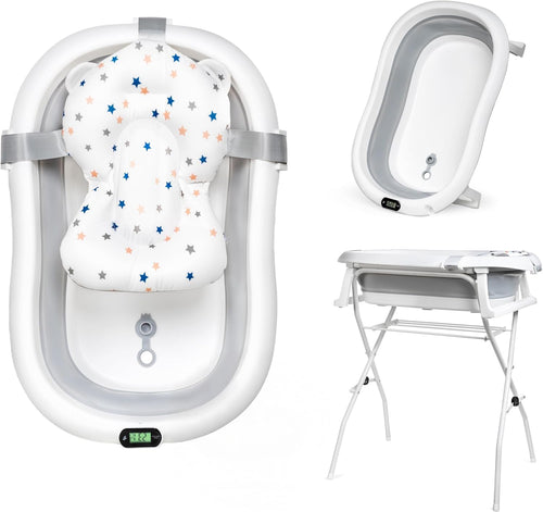 moovkee. Faltbare Stand-Babybadewanne 80cm für Neugeborene