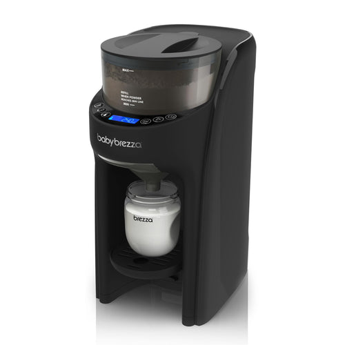 Baby Brezza Formula Pro Advanced – Automatischer Flaschenzubereiter – Mischt Milchpulver & Wasser perfekt per Knopfdruck – 3 Temperaturen – Für alle Flaschen & Pulver – BPA-frei, schwarz