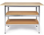 Ondis24 Uwe Werkbank 120cm mit Buchenplatte und verzinktem Gestell. Höhenverstellbar für ergonomisches Arbeiten.
