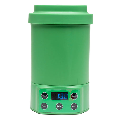 Nebula Boost Decarboxylator & Kräutermischer - Grün. Grünes Kompaktgerät zur Decarboxylierung und Mischung von Kräutern.