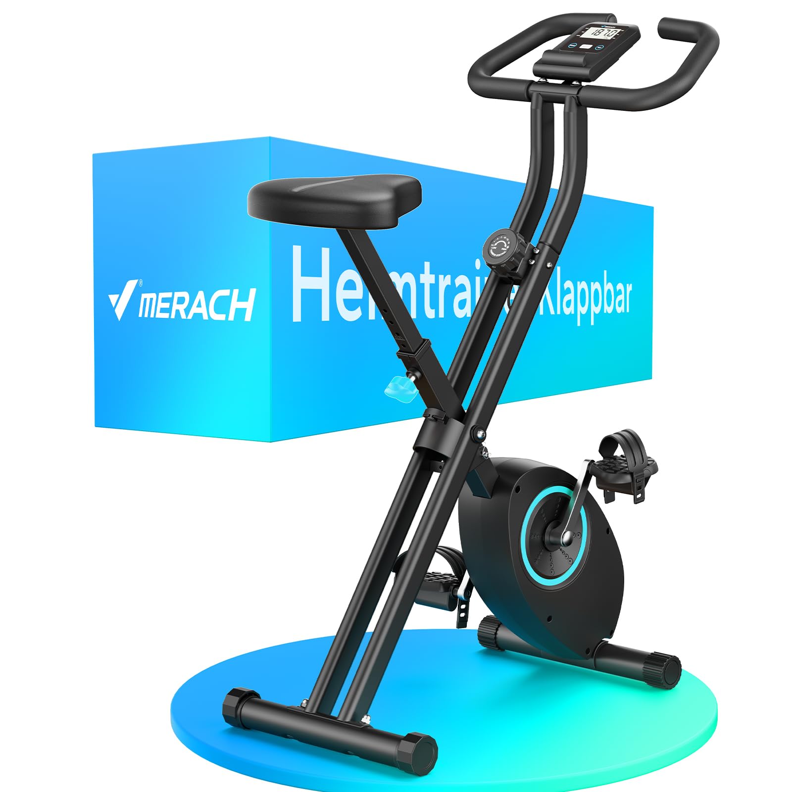 Klappbares Hometrainer Velo – Leise, 16 Stufen & platzsparend –
