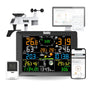 Raddy WF-100C Wetterstation Funk Aussensensor WLAN 8 Zoll mit 8-Zoll-Farbdisplay zur Überwachung von Umgebungsbedingungen über Funk-Außensensor und WLAN.