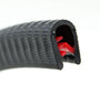 SMI KS3-6S Kantenschutzprofil, schwarzes PVC Profil. Schützt Kanten von 3-6mm Stärke durch Selbstklemmung.