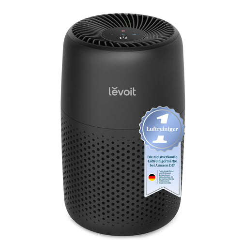 LEVOIT Core Mini Luftreiniger HEPA Filter – Schwarz mit Aromatherapie
