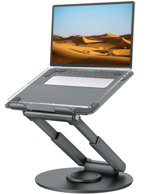 Laptop Ständer Höhenverstellbar 360° Drehbar Ergonomisch – Grau