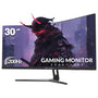 CRUA 30 Zoll Curved Ultrawide Gaming Monitor - WFHD 200Hz. Gekrümmter WFHD-Bildschirm für immersive Gaming-Erlebnisse bei 200Hz.