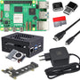 Raspberry Pi 5 8GB Kit - M.2 NVMe, Metallgehäuse, Active Cooler. Grüner Single-Board-Computer für DIY-Projekte.