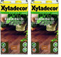 Xyladecor Bangkiraiöl Holzpflegeöl – 5L Doppelpack. Rötlich-braunes Öl pflegt und schützt Bangkiraiholz im Außenbereich.