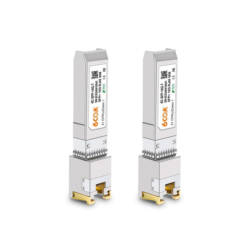 Kompatibler SFP+ RJ45 Multi-Rate Transceiver - 2 Stück, 30m