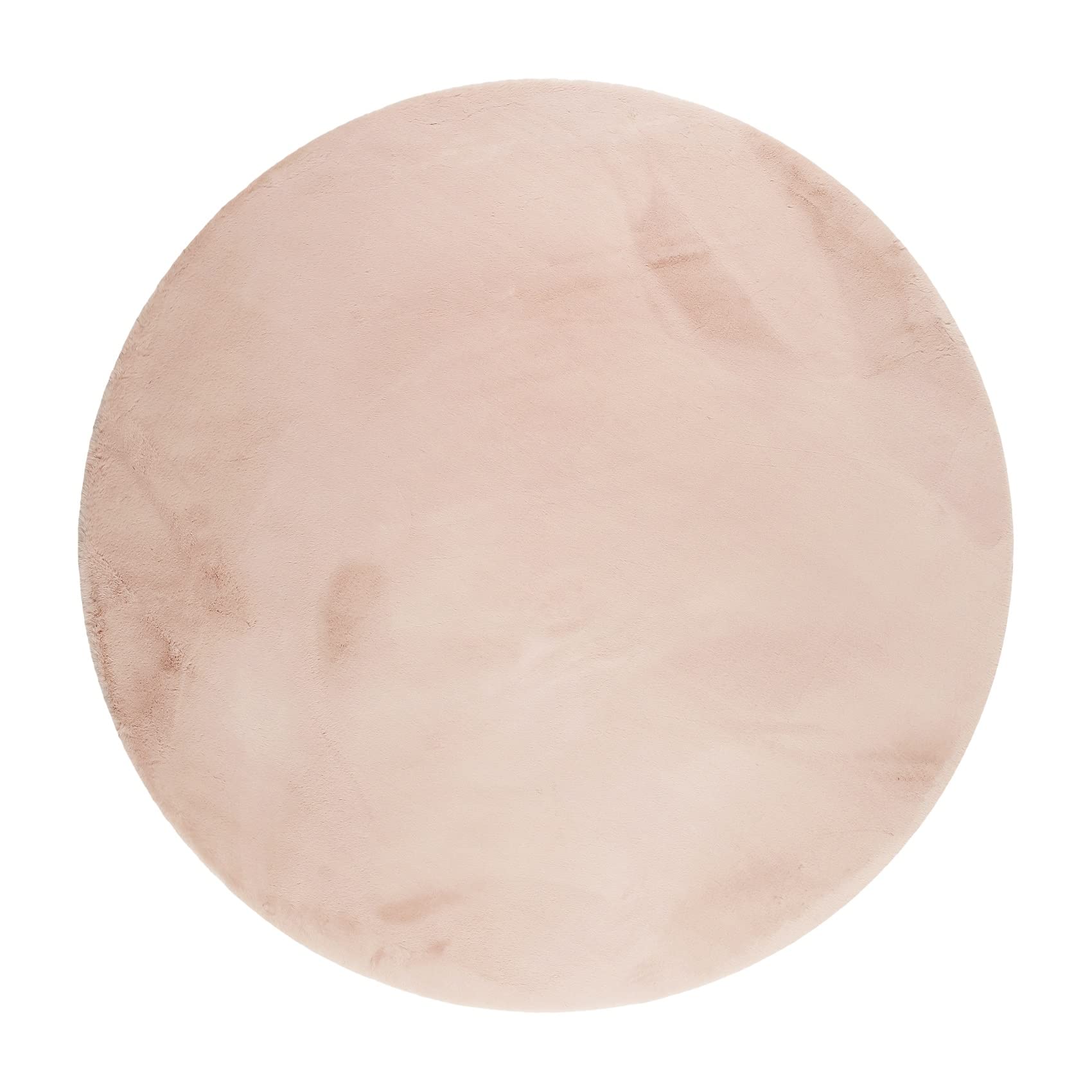 Esprit Home Alice Hochflor Teppich – Rund Rosa 200 cm. Runder, rosa Hochflor-Teppich für Komfort in Wohnräumen.