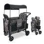 WonderFold W2 Elite KinderVan Bollerwagen - Charcoal Gray. Faltbarer Bollerwagen zum Transport von Kindern.