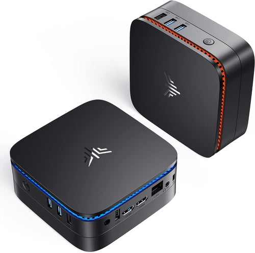 ACEMAGICIAN AK1PRO Mini PC - N5105 16GB RAM 512GB SSD. Kleiner schwarzer Quader. Desktop-PC für Office & Multimedia.