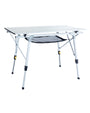 Uquip Campingtisch Variety M kompakter Alu Falttisch – Silber. Bietet eine stabile Ablagefläche im Outdoor-Bereich.
