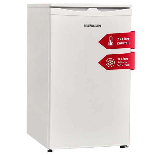 TELEFUNKEN CF-32-152-W Kühlschrank mit Gefrierfach – 81L Weiss, kompakter Standkühlschrank, kühlt & gefriert Speisen.