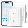 SMARTERCURRY Wlan Rolladenschalter 7 Gen Smart - Doppelpack Weiss. Rechteckiger Wandschalter zur Rollladensteuerung per WLAN.