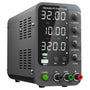 Jesverty SPS-3010V Labornetzteil. Rechteckiges, graues Gerät liefert regelbare DC-Spannung und Strom für elektronische Schaltungen.