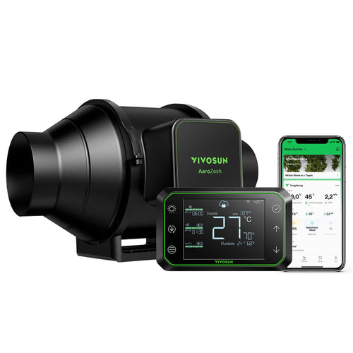VIVOSUN AeroZesh S4 EC-Motor Inline-Rohrventilator - 100mm