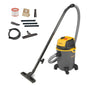 Stanley Nass- & Trockensauger SXVC20PTE – 1200W, 20L. Gelber Sauger. Saugt Nass- & Trockenschmutz für Werkstatt/Haushalt.