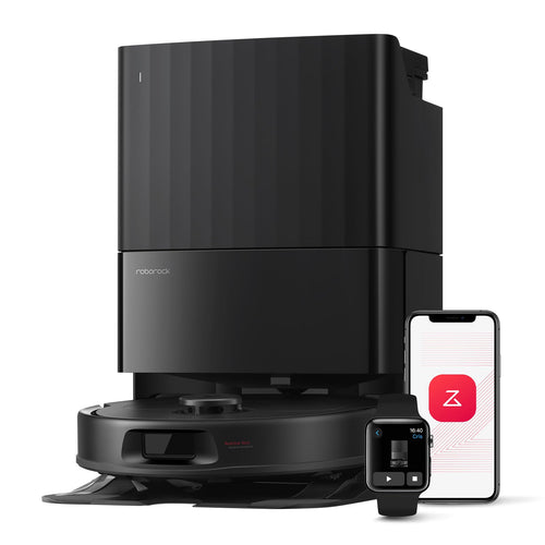 roborock Qrevo Saugroboter mit Wischfunktion - Schwarz (QV35A). Schwarz, rund. Saugt und wischt Böden autonom.