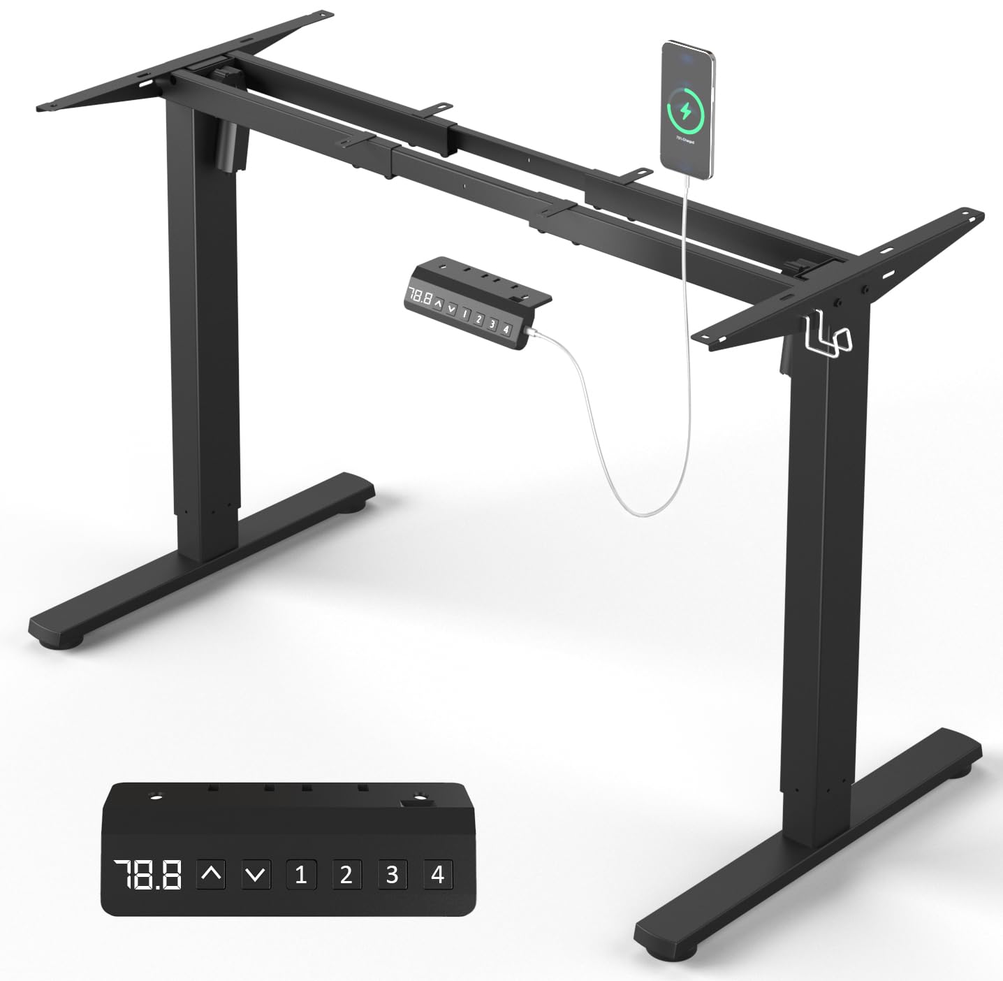 EASY Motor-Schreibtisch | 1200 - 1800 mm, elektrisch höhenverstellbar