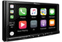 Pioneer SPH-DA230DAB Autoradio. Schwarzes, rechteckiges Doppel-DIN Gerät mit Touchscreen. Ermöglicht CarPlay/Android Auto Integration zur Smartphone-basierten Navigation und Medienwiedergabe im Auto.