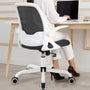 KERDOM Bürostuhl 933C Ergonomisch Mesh klappbare Armlehnen - Weiss. Ergonomischer Bürostuhl für komfortables, langes Sitzen im Büro.