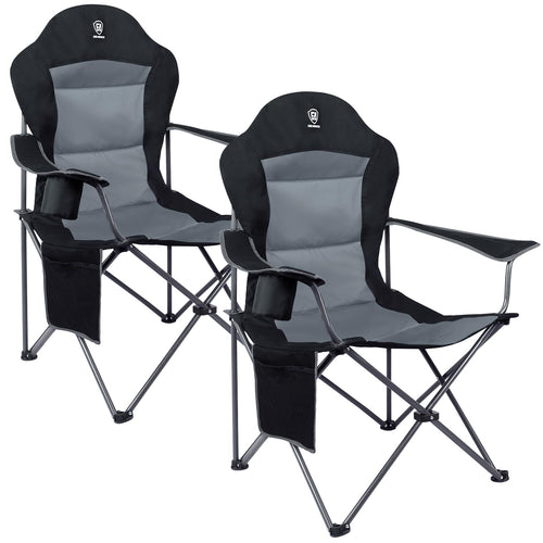 EVER ADVANCED Campingstuhl Faltbar – Ultragross, Hohe Rückenlehne