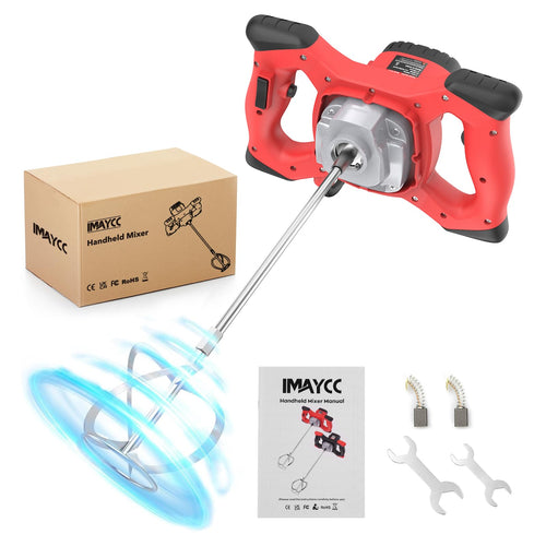 IMAYCC Betonmischer Mörtelrührer 2100W – 6 Gang M14 Quirl