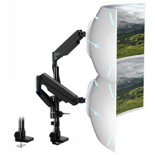 Monitor Halterung 2 Monitore übereinander, höhenverstellbar – 17-40 Zoll