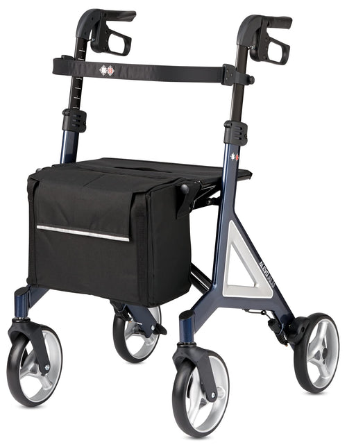 Bischoff&Bischoff Alevo Alu Rollator SH 51cm faltbar Nacht-Blau. Faltbarer Aluminium-Rollator in Nacht-Blau. Er stabilisiert und unterstützt beim Gehen.