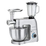ProfiCook PC-KM 1189 Knetmaschine – Universal 3in1. Silberne Küchenmaschine mit Edelstahl-Schüssel zum Kneten, Rühren und Schlagen von Teig.